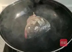 Illustration of how to make pickled fish head 1