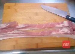 Illustration of how to make Cantonese bacon 1 