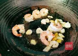 Illustration of how to make fried shrimps with broccoli 10