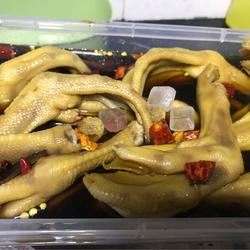 Secret homemade soaked duck feet
