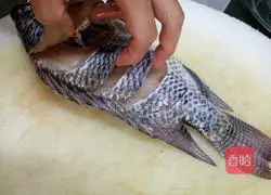 Illustration of how to make steamed fish 1