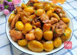 Illustration of how to make chestnut roasted chicken nuggets 17