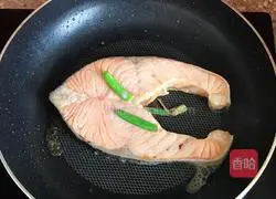 Fried Illustration of how to cook salmon 3
