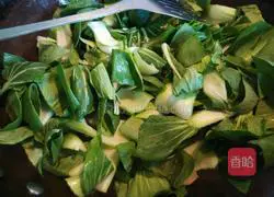 Illustration of how to cook rapeseed with mushrooms 9