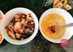 Illustration of steamed pork with rice flour 7