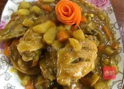 Illustration of how to make curry chicken 14