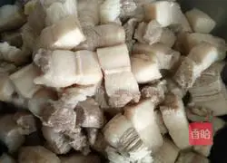 Illustration of how to make braised pork 2