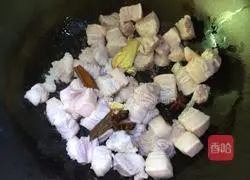 Illustration of braised pork with quail eggs 5