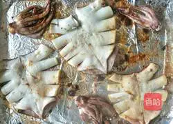 Illustration of how to make grilled squid with soy sauce 6