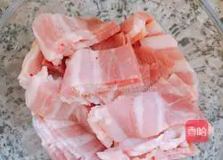 Illustration of how to make spicy bacon and seaweed head 2