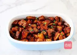 Illustration of how to make Black Pepper Potato Chicken Bento 11
