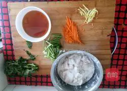 Illustration of how to make Guobao Pork 1