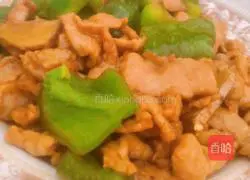 Illustration of how to make fried meat with green pepper 6