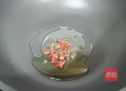 Illustration of making fried tripe with coriander 5