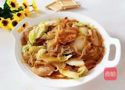Chinese cabbage Illustration of how to make braised pork vermicelli 9