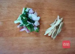 Stir-fried and thin with fried tofu Meat recipe illustration 2