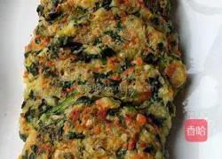 Spinach, carrot and yam cake recipe 6