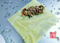 Illustration of how to make louvered meat 10