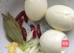 Illustration of braised meat and eggs 1