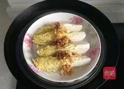 #Northeast# Illustration of how to make garlic vermicelli and steamed baby cabbage 8