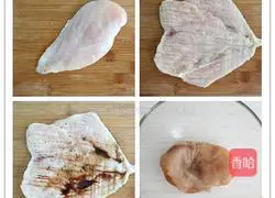 Illustration of how to make fried chicken steak 1