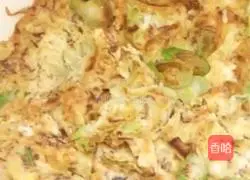 Tianjin cuisine#Illustration of how to make scrambled eggs with shrimp paste 8