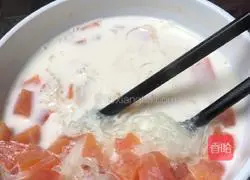 Illustration of how to make vanilla papaya and bird's nest 7