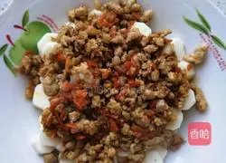 Illustration of how to make minced meat and yam 8