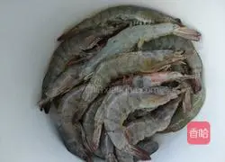 Illustration of braised prawns in oil 2