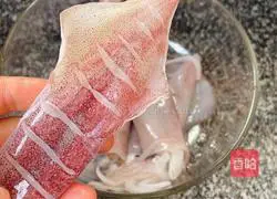 Potatoes Illustration of how to make steamed squid with flour 2