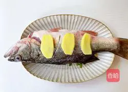 Illustration of how to make steamed sea bass 7