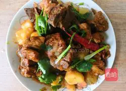 Illustration of how to make pork ribs and stewed potatoes 19