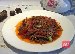 Illustration of how to make pickled pepper beef 8