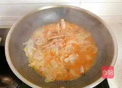 Illustration of how to make cabbage stewed with dried eels 14