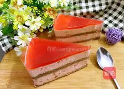 Yoghurt Raspberry Mousse Cake Recipe Illustration 10