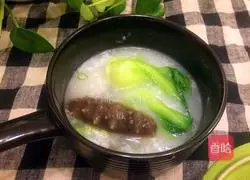 Illustration of how to make sea cucumber and vegetable porridge 6