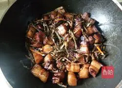 Stew the dried beans Pork belly recipe illustration 9