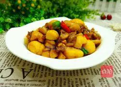 Illustration of how to cook chestnut and bullfrog 11