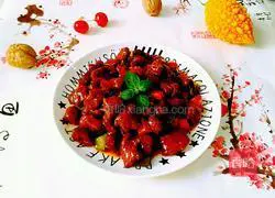 Illustration of how to make cherry meat 15