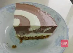 Illustration of how to make cocoa sandwich mousse 19