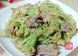 Illustration of how to make fried pork with cauliflower 9