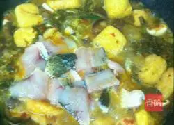 Illustration of how to make sauerkraut and boiled fish (slightly spicy version) 8