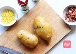 Illustration of how to make baked mashed potatoes 1