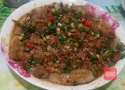 Illustration of how to steam eggplant with minced meat 6