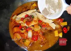 Illustration of how to make celery seabass 11