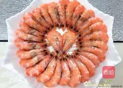 Illustration of how to make boiled shrimp 1