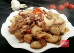 Illustration of how to make fried pork with mushrooms 7