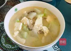 Illustration of how to make winter melon and fish head stewed with tofu 7