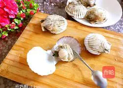 Illustration of how to make garlic scallops 3