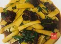 Illustration of how to make fried rice cake with spareribs 15